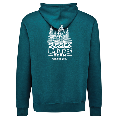 J America Unisex BTB Fleece Hooded Sweatshirt MTB -- Storm