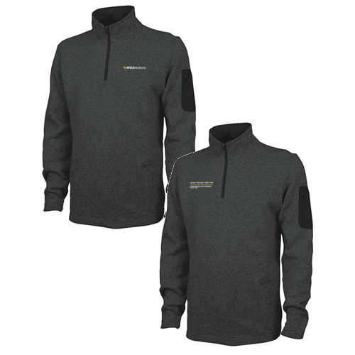 Charles River Mens Heathered Fleece Pullover -- Charcoal Heather