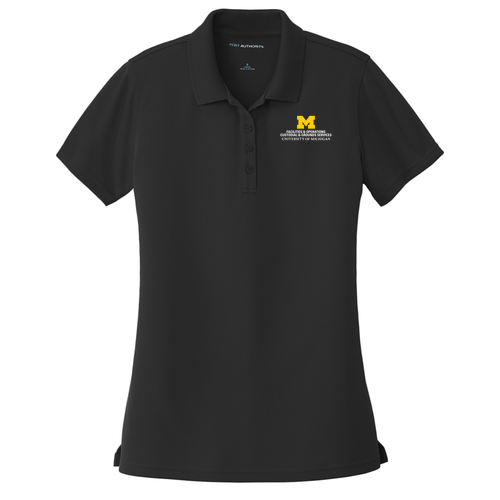 Ladies Port Authority Dry Zone UV Micro Mesh Polo -- Deep Black, $29