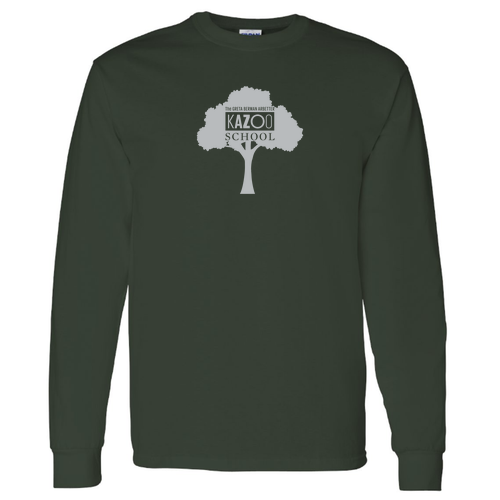 Gildan Heavy Cotton Longsleeve Basic T-Shirt -- Forest Green