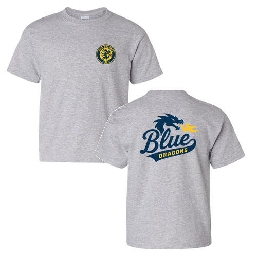 Youth Blue Dragons Tee -- Sport Grey