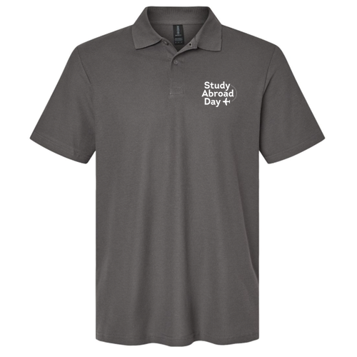 Gildan Adult Softstyle Pique Polo -- Charcoal