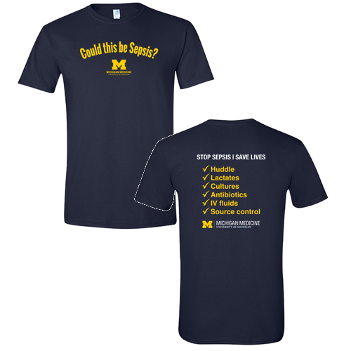 Gildan SoftStyle Fitted T-Shirt -- Navy, Could This Be Sepsis?