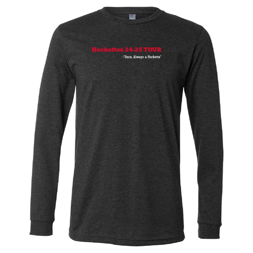 Mens/Unisex Bella Canvas Soft Fitted CVC Long Sleeve Tee -- Dark Grey Heather