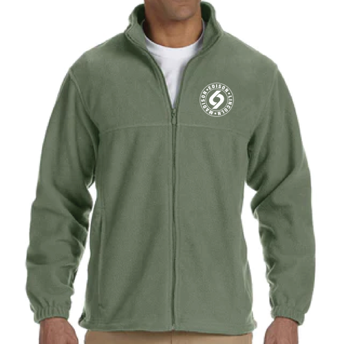 Harriton Full Zip Fleece -- Dill