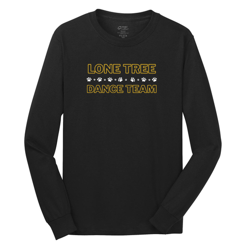 Port and Company Long Sleeve T Shirt -- Jet Black