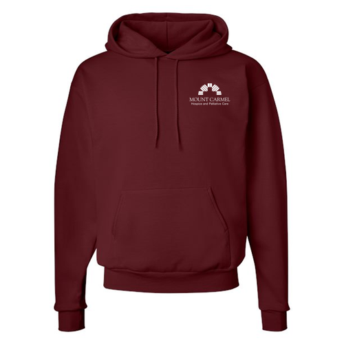 Hanes 7.8 Oz., 50/50 Comfort Blend Fleece Pullover Hood Adult -- Maroon