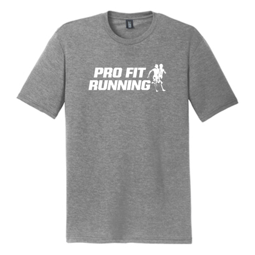 District Made Mens Perfect Tri Crew Tee -- Grey Frost