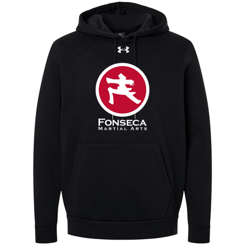 Under Armour Youth Team Icon Fleece Hooded Sweatshirt -- Black / White