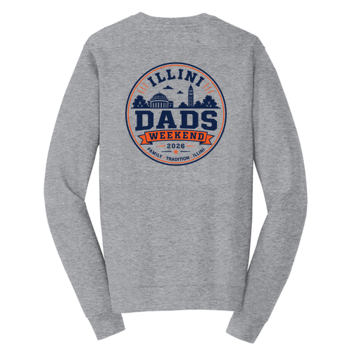 Illini Dads Crewneck Sweatshirt -- Athletic Heather