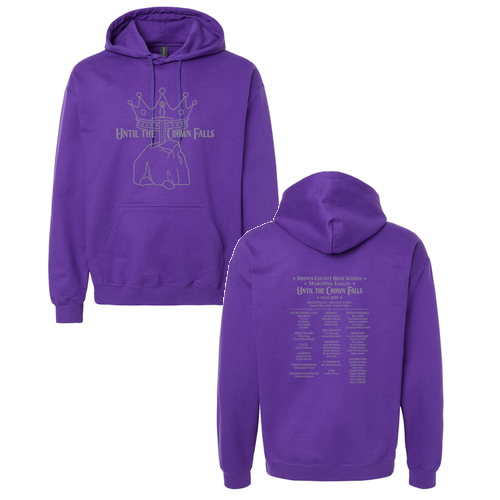 Until The Crown Falls Adult Hoodie  -- Purple