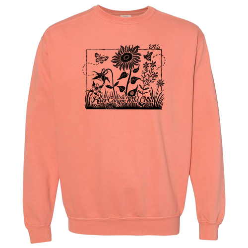 Comfort Colors Unisex Garment-Dyed Crewneck Sweatshirt -- Terracotta