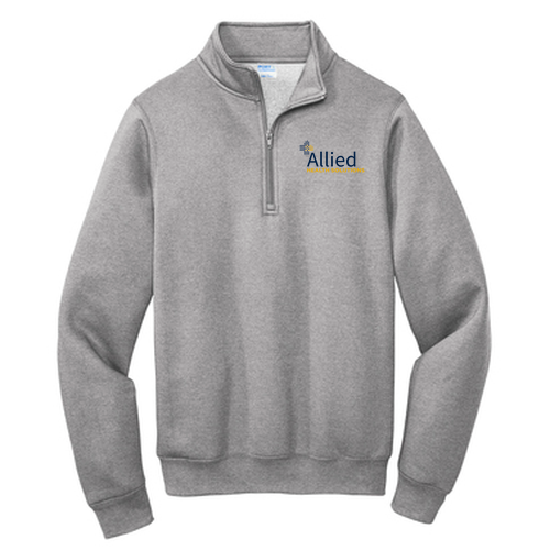 Port and Company Core Fleece Quarter-Zip Pullover Sweatshirt -- Athletic Heather