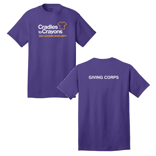 Port and Company 5.4 oz Cotton T-Shirt -- Purple