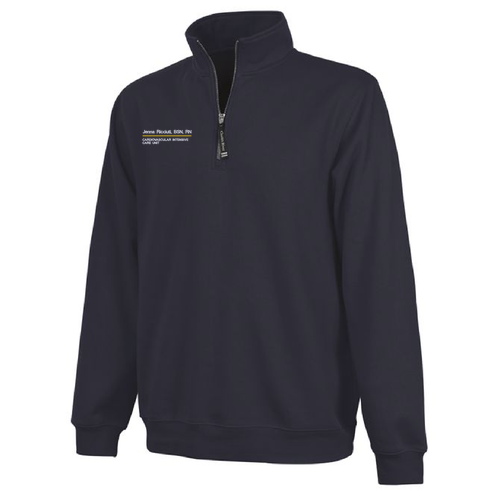 Charles River Crosswind Quarter Zip Sweatshirt -- Navy