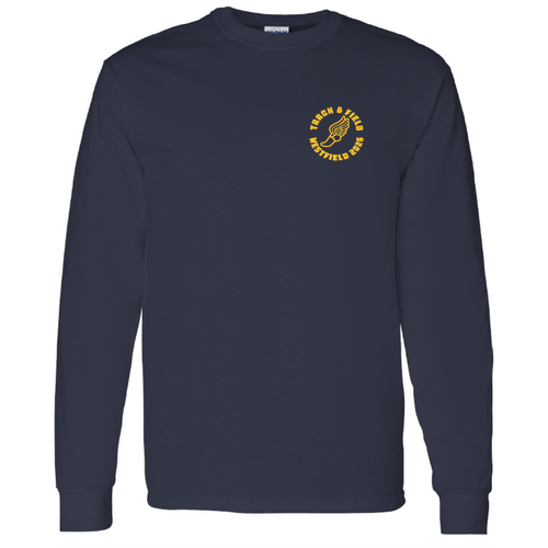 Gildan Heavy Cotton Longsleeve Basic T-Shirt -- Navy