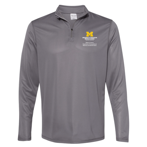 Quarter Zip Pullover -- Graphite