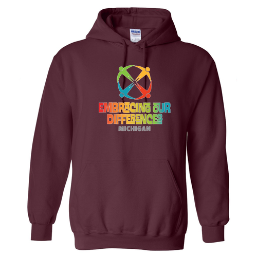 Mens/Unisex Gildan Heavy Blend Hooded Sweatshirt -- Maroon