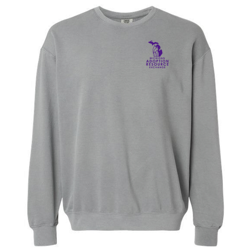 Comfort Colors Lightweight Adult Ringspun Crewneck Sweatshirt -- Grey