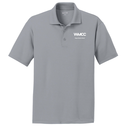 Embroidered Sport-Tek PosiCharge RacerMesh Polo -- Silver