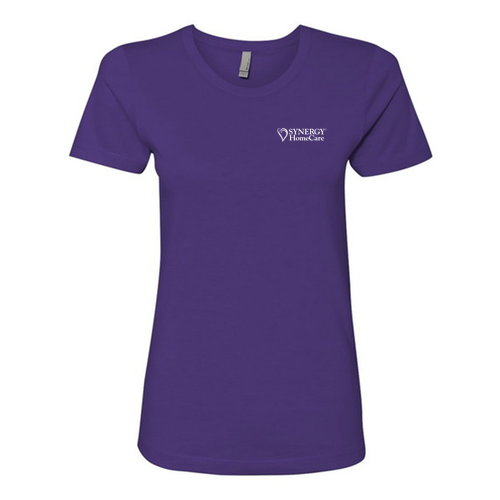 Next Level Ladies Boyfriend Tee -- Purple Rush