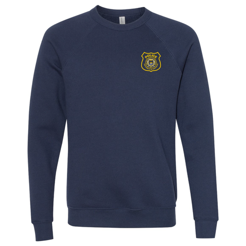 Mens/Unisex Bella Canvas Sponge Fleece Raglan Sweatshirt -- Navy