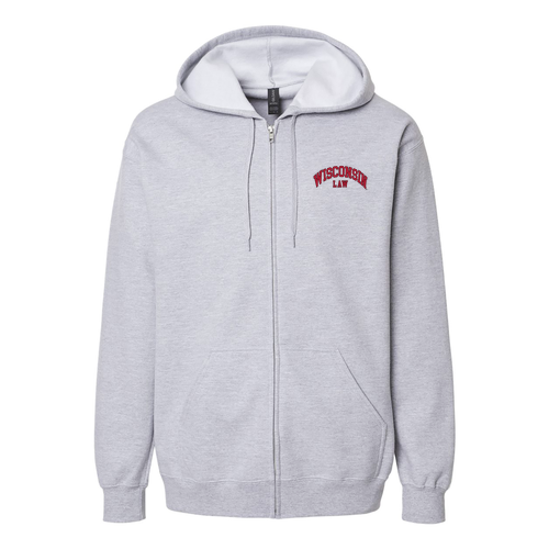Gildan Midweight Fleece Full Zip Hoodie -- Sport Grey (Embroidery)