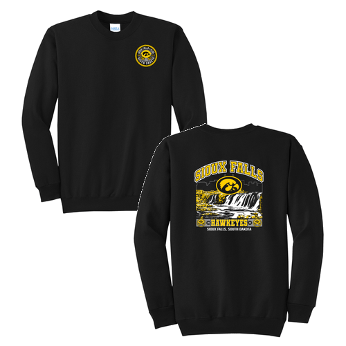 Crest Port and Company Classic Crewneck Sweatshirt -- Jet Black