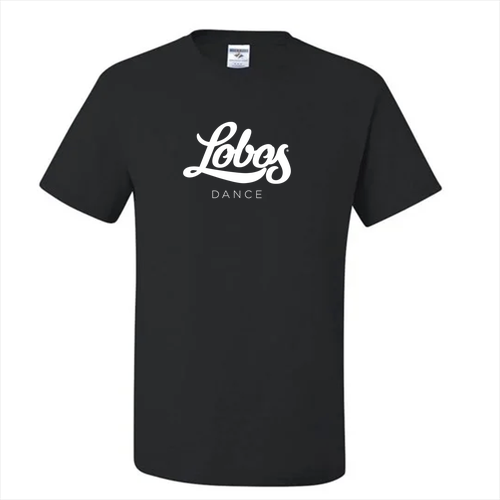 Jerzees Heavyweight 50/50 Adult T-Shirt -- Black Lobos