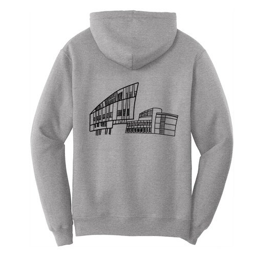 Port and Company Core Fleece Pullover Hooded Sweatshirt -- Athletic Heather
