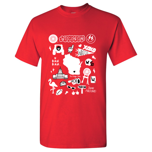 Gildan Heavy Cotton Basic T-Shirt -- Red