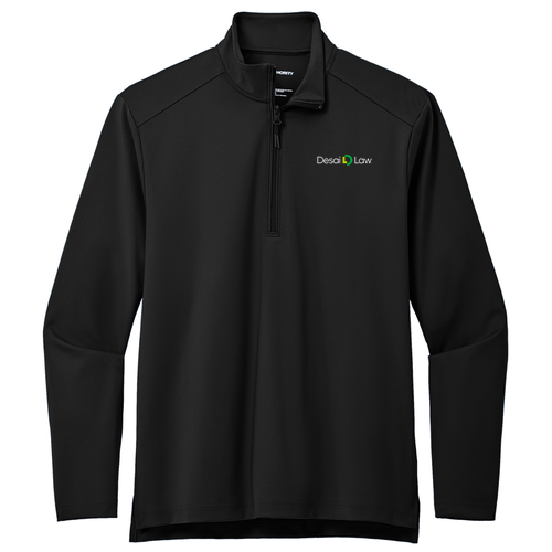Port Authority C-FREE Double Knit 1/4-Zip -- Deep Black