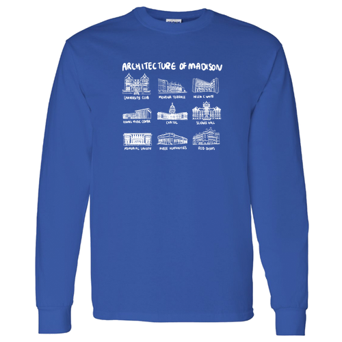 Gildan Heavy Cotton Longsleeve Basic T-Shirt -- Royal