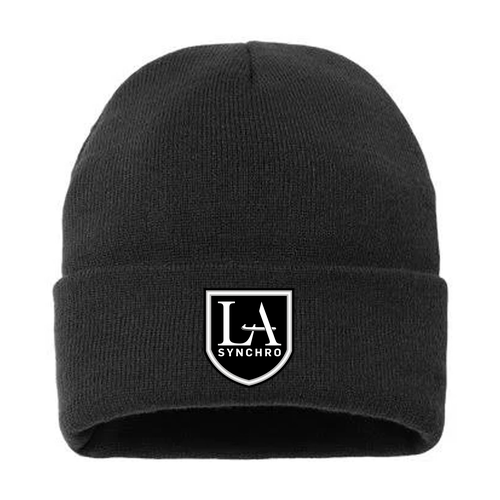 Sportsman Sherpa Lined 12 Cuffed Beanie -- Black