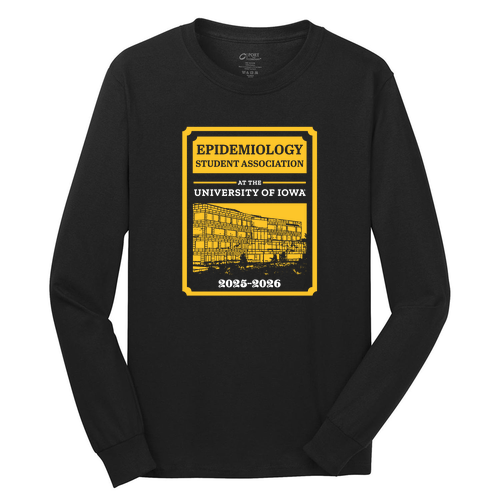 Port and Company Long Sleeve T Shirt -- Jet Black