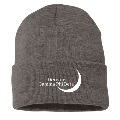 Sportsman Sherpa Lined 12 Cuffed Beanie -- Heather Charcoal
