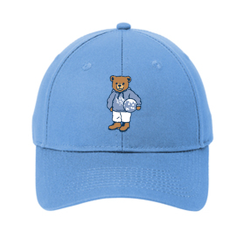 Teddy Bear Port & Company Brushed Twill Hat -- Carolina Blue