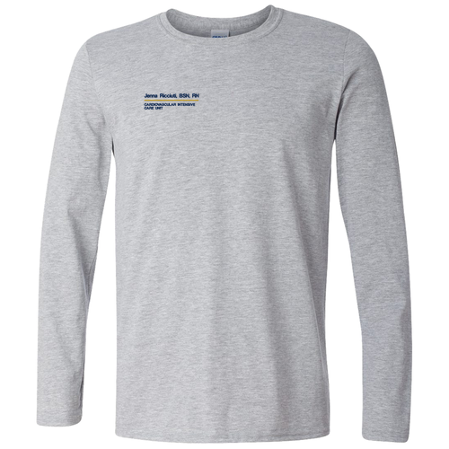 Gildan Softstyle Longsleeve T Shirt -- Sport Grey