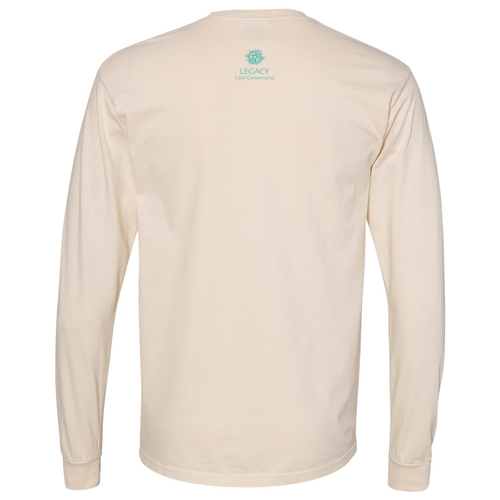 Mens/Unisex Comfort Colors Soft Ringspun Long Sleeve Tee -- Ivory