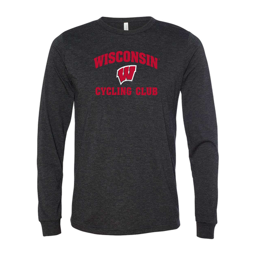 Bella+Canvas Unisex Triblend Long Sleeve Tee -- Charcoal Black Triblend