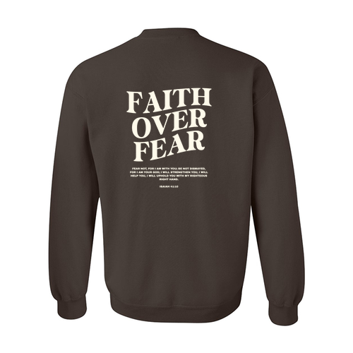 Gildan Heavy Blend Crew Neck Sweatshirt -- Dark Chocolate