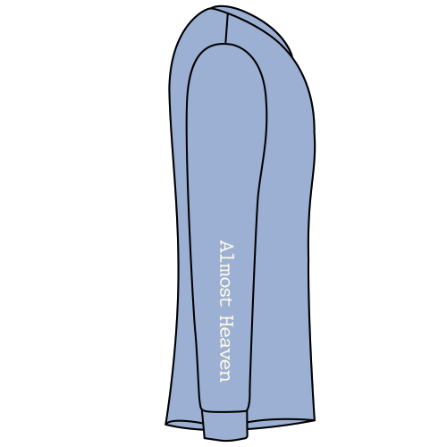 Comfort Colors Ringspun Long Sleeve Tee -- Washed Denim