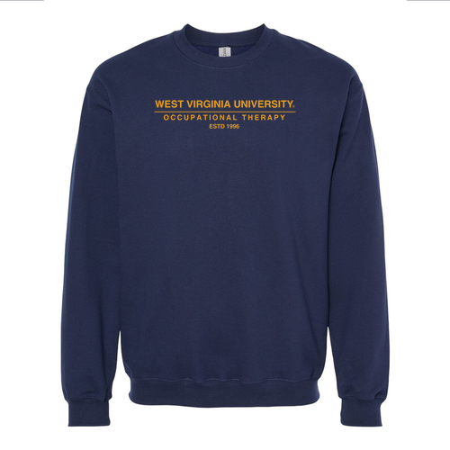 Gildan Adult Softstyle Fleece Crew Sweatshirt -- Navy