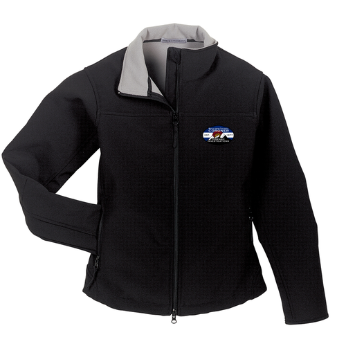 Port Authority Ladies Glacier Soft Shell Jacket -- Black / Chrome
