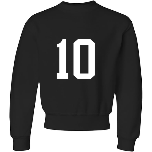 YOUTH Jerzees Fleece Crewneck Sweatshirt -- Black