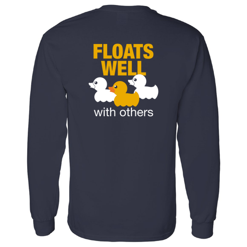 Gildan Heavy Cotton Longsleeve Basic T-Shirt -- Navy