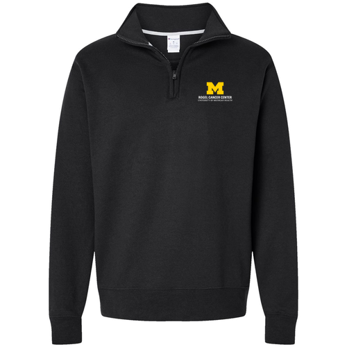 Champion Powerblend Quarter-Zip Sweatshirt -- Black