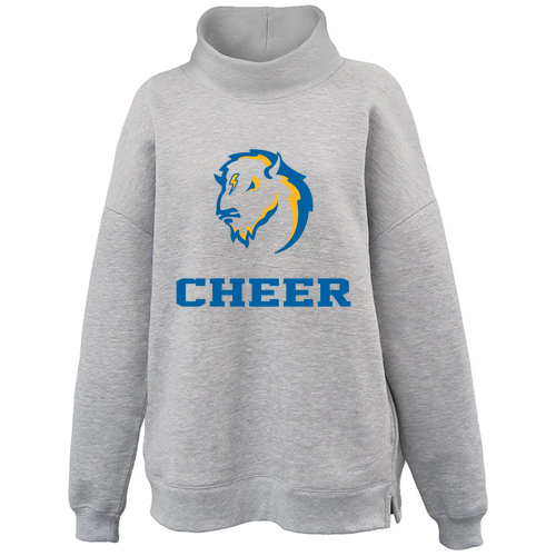 Pennant Womens Oversize Mockneck -- Grey