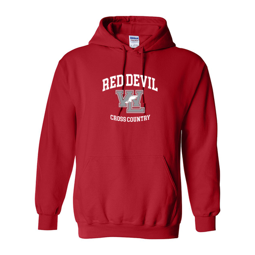 Gildan Red Adult Hooded Sweatshirt