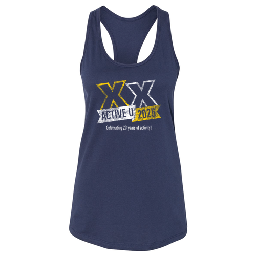 Ladies Jersey Racerback Tank -- Navy